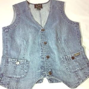 WOOLRICH vintage denim vest size small